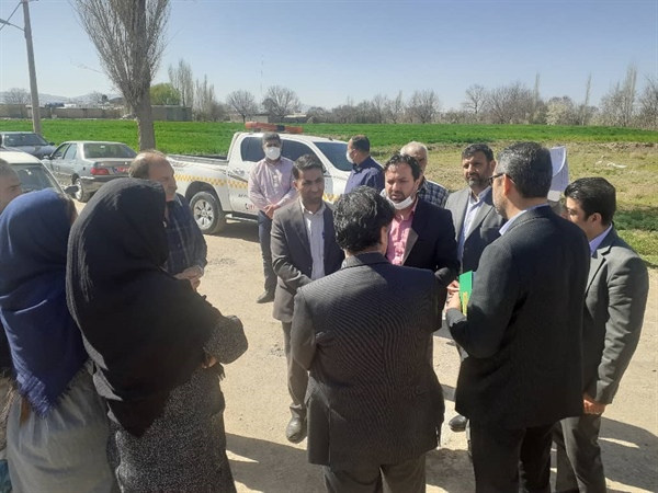 بازدید سرزده ذوالقدر فرماندار شهرستان به همراه جمعی از مسئولین شهرستان از منطقه ساسکین به منظور بررسی مسایل و رفع مشکلات