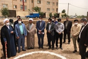 آیین کلنگ زنی پروژه ۳۲ واحدی نهضت ملی مسکن شهر صائین قلعه