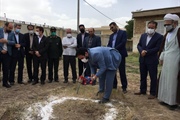 آیین کلنگ زنی احداث سالن ورزشی دبستان بهرامی هیدج با حضور ذوالقدر...