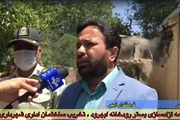تخریب ساختمان اداری شهرداری ناحیه مرکزی ابهر