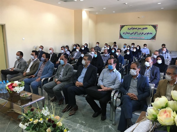 آیین تودیع و معارفه رئیس بیمارستان های الغدیر و امدادی ابهر با حضور ذوالقدر فرماندار شهرستان ابهر و جمعی از مسئولین