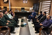 دیدار ذوالقدر فرماندار شهرستان ابهر به همراه اعضای شورای تامین با...