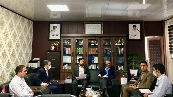 حضور ذوالقدر فرماندار ابهر در اداره کل ورزش و جوانان استان زنجان به منظور پیگیری اعتبارات ملی و بررسی مشکلات پروژه های ورزشی نیمه تمام شهرستان ابهر