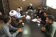 برگزاری جلسه بررسی و رفع مشکلات اراضی اوقافی مدرسه شهید مطهری
