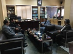 حضور ذوالقدر فرماندار شهرستان ابهر در اداره کل امور مالیاتی استان زنجان و دیدار با شکوری مدیرکل امور مالیاتی استان