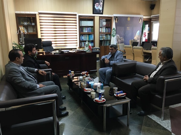 حضور ذوالقدر فرماندار شهرستان ابهر در اداره کل امور مالیاتی استان زنجان و دیدار با شکوری مدیرکل امور مالیاتی استان