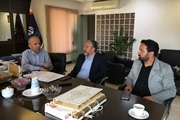 دیدار ذوالقدر فرماندار شهرستان ابهر با دکتر موسوی معاون صنایع،...