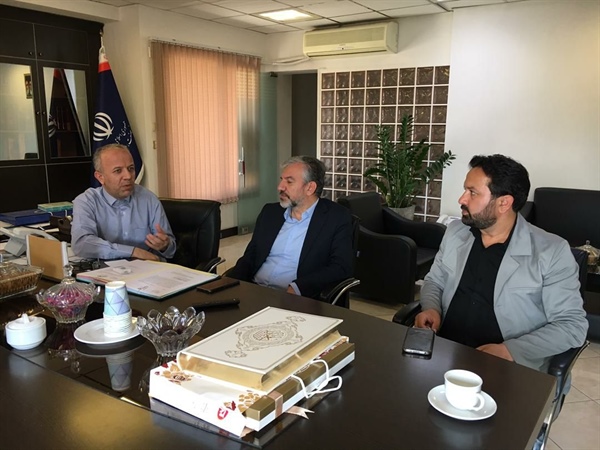 دیدار ذوالقدر فرماندار شهرستان ابهر با دکتر موسوی معاون صنایع، ماشین آلات و تجهیزات وزارت صمت
