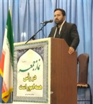 حضور و سخنرانی ذوالقدر فرماندار شهرستان ابهر در آئین عبادی و سیاسی نماز جمعه شهر ابهر، به مناسبت گرامیداشت هفته دولت