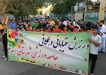 برگزاری همایش ورزش خیابانی و همگانی با حضور ذوالقدر فرماندار شهرستان ابهر به مناسبت هفته دولت