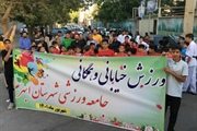 برگزاری همایش ورزش خیابانی و همگانی با حضور ذوالقدر فرماندار...