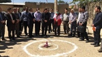 آیین کلنگ زنی پروژه اجرای آسفالت معابر روستای پیرسقا در چهارمین روز از هفته دولت