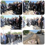 آیین کلنگ زنی پروژه بهسازی ( جدول گذاری و آسفالت) و حذف رفیوژ خیابان کشاورز (پس از ۵۰ سال) در  هفته دولت