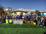 آیین افتتاح زمین چمن مصنوعی دبیرستانهای شهید رضا سلیمانی و معلم، با حضور معاون سیاسی، امنیتی و اجتماعی استاندار