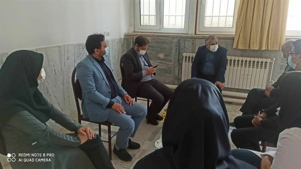 دیدار ذوالقدر فرماندار شهرستان ابهر با دکتر جمالی مدیرعامل سازمان انتقال خون کشور و معاونین ایشان و بازدید از پایگاه انتقال خون ابهر