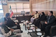 دیدار و گفتگوی رئیس و کارمندان اداره میراث فرهنگی، گردشگری و صنایع...