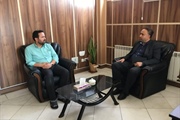 دیدار و گفتگوی رئیس بیمه سلامت شهرستان با ذوالقدر فرماندار ابهر