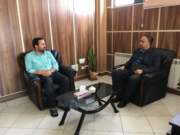 دیدار و گفتگوی رئیس بیمه سلامت شهرستان با ذوالقدر فرماندار ابهر