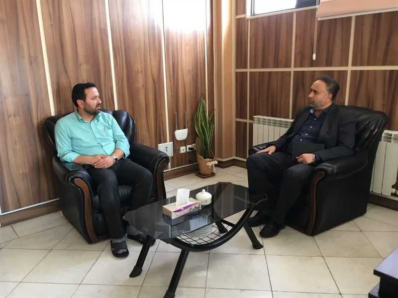 دیدار و گفتگوی رئیس بیمه سلامت شهرستان با ذوالقدر فرماندار ابهر