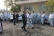 حضور ذوالقدر فرماندارشهرستان در رزمایش جهادی خدمات دامپزشکی