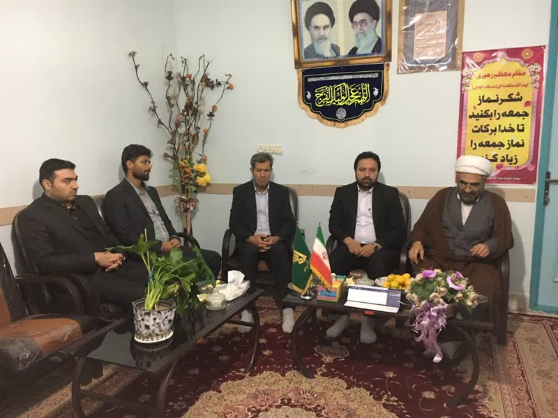 دیدار و گفتگوی ذوالقدر فرماندار شهرستان ابهر با حجت الاسلام زارعی امام جمعه محترم هیدج