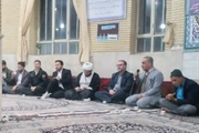 حضور فرماندار و مسئولین شهرستان ابهر در مسجد مهدیه شهر ابهر جهت...