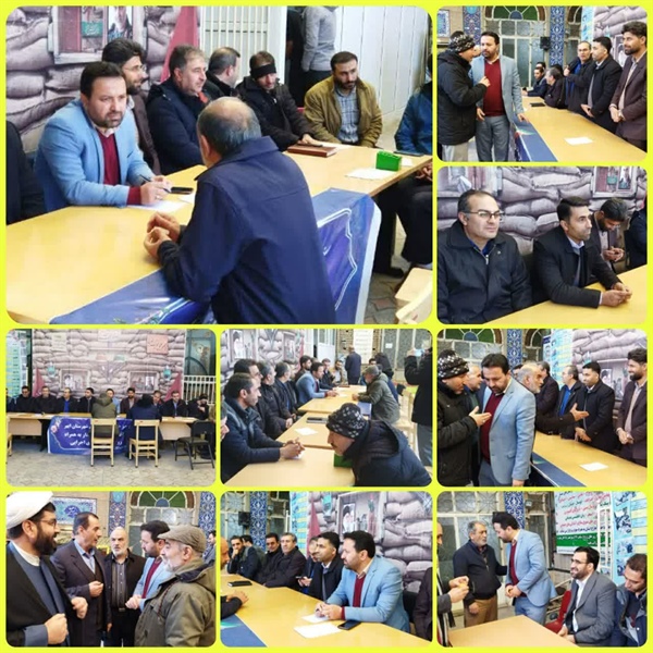 ملاقات مردمی فرماندار به همراه مسئولین و رؤسای دستگاههای اجرایی شهرستان ابهر در مصلی نمازجمعه