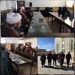 حضور ذوالقدر فرماندار شهرستان ابهر در حوزه علمیه خواهران شهر هیدج به منظور بررسی مسائل و رفع مشکلات