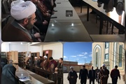 حضور ذوالقدر فرماندار شهرستان ابهر در حوزه علمیه خواهران شهر هیدج...