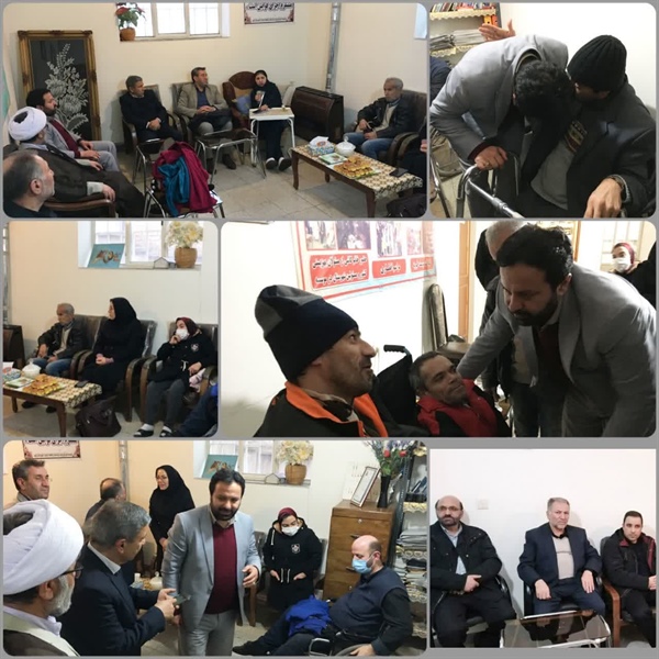 دیدار فرماندار شهرستان ابهر با معلولین خیریه حضرت فاطمه الزهرا (س)