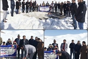 آیین کلنگ زنی پروژه احداث مدرسه یک کلاسه روستای برزابیل همزمان با...
