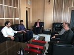 دیدار مدیر شرکت ساینا با احمد ذوالقدر فرماندار شهرستان ابهر و گفتگو در خصوص حل مسائل و مشکلات مربوطه