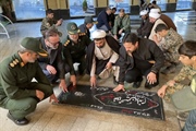 حضور ذوالقدر فرماندار شهرستان در مراسم غبار روبی مزار شهدای ابهر...