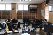 دیدار طاهرخانی مدیرعامل معادن شرکت شیشه کاوه با ذوالقدر فرماندار...