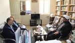دیدار و گفت و گوی جزونقی سرپرست فرمانداری شهرستان ابهر با حجت الاسلام مرادپور امام جمعه ابهر در محل دفتر امام جمعه