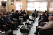 دیدار امیری رئیس شبکه بهداشت و درمان شهرستان، طاهری رئیس بیمارستان...