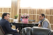 دیدار قاسمی رئیس شعبه مرکزی بانک سپه با مهندس خلجی سرپرست...