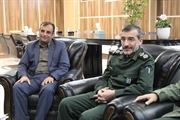 دیدار سرهنگ افشار فرمانده سپاه ناحیه ابهر، حجت الاسلام شاهسوندی...