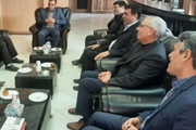 دیدار برخی از معتمدین شناط با خلجی سرپرست فرمانداری شهرستان ابهر