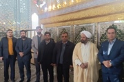 حضور حجت‌ الاسلام والمسلمین نوری امام جمعه صائین قلعه ، خلجی...