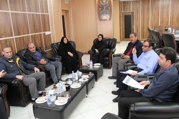 دیدار طهماسبی رئیس دانشگاه پیام نور ابهر و همکاران با خلجی سرپرست فرمانداری شهرستان ابهر