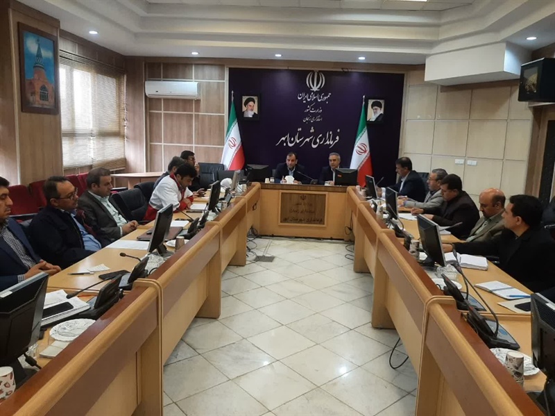 برگزاری جلسه مشترک ستاد پیشگیری، هماهنگی و فرماندهی عملیات پاسخ به بحران و جلسه ستاد اجرایی خدمات سفر به ریاست خلجی سرپرست فرمانداری شهرستان ابهر