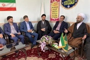 دیدار نوروزی، خلجی سرپرست فرمانداری شهرستان ابهر به همراه شهردار ،...