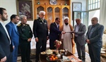 دیدار خلجی سرپرست فرمانداری شهرستان ابهر به همراه اعضای شورای تامین با سرهنگ نظری رئیس کانون بازنشستگان ارتش شهرستان ابهر،به مناسبت ۲۹ فروردین روز ارتش جمهوری اسلامی ایران