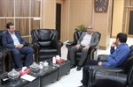 دیدار حاجی انوری نماینده شرکت شهرک های صنعتی استان با خلجی سرپرست فرمانداری شهرستان ابهر جهت بررسی برخی از مسائل و مشکلات مربوط شهرک صنعتی صائین قلعه