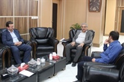 دیدار حاجی انوری نماینده شرکت شهرک های صنعتی استان با خلجی سرپرست...