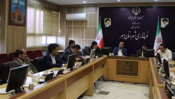 برگزاری جلسه کمیته حفاری به ریاست رفیعی معاون سیاسی،امنیتی و اجتماعی فرمانداری شهرستان ابهر