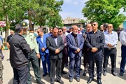 مراسم بدرقه رئیس فقید بیمارستان امدادی ابهر مرحوم دکتر عزیز طاهری...