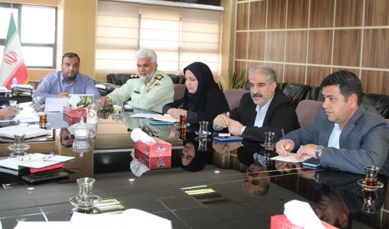 برگزاری جلسه هماهنگی برگزاری مراسم یادبود شهدای خدمت به ریاست خلجی فرماندار شهرستان ابهر