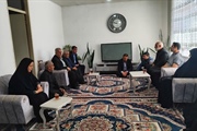 دلجویی مهندس خلجی فرماندار شهرستان ابهر از خانواده شهید عرشیا ذوالقدر